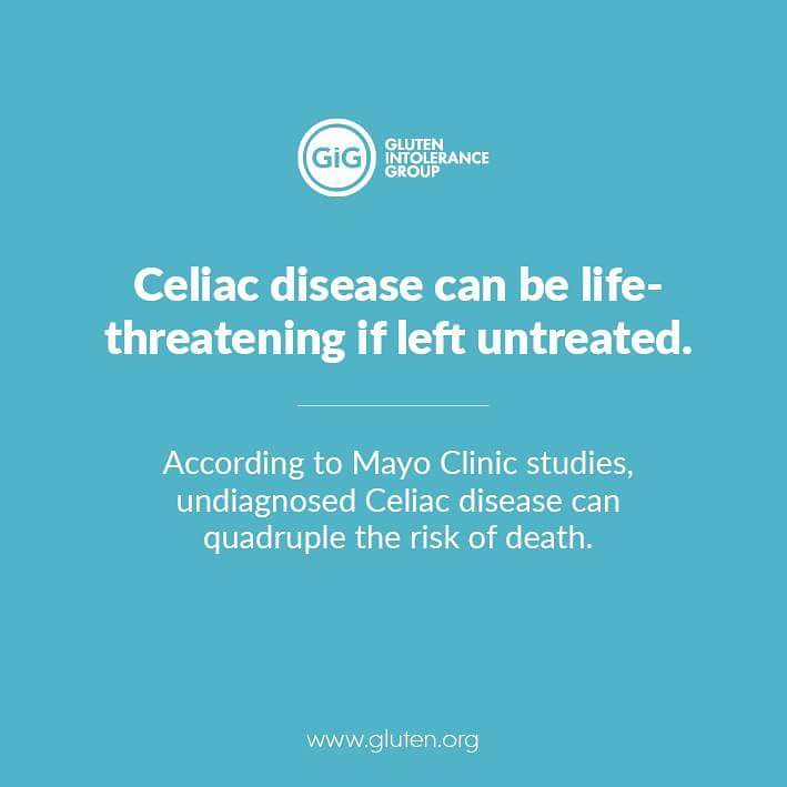 GlutenDotOrg's tweet photo. It's Celiac Awareness Month - share the facts, spread the awareness. #celiacawarenessmonth #celiacdisease #celiac #autoimmunedisease #CDAM18 #glutenfree #facts #undiagnosed #untreated #lifethreatening #risk #death #health #wellness #foodismedicine #gettested #factoftheday #fact https://t.co/dtPgbYLvZx