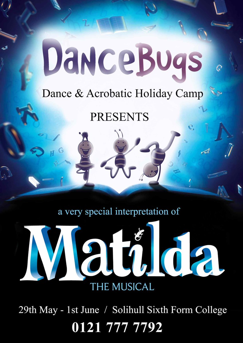 We're already two days into our Matilda Themed Dance &amp; Acrobatics Holiday Camp! We've had lots of fun so far &amp; have lots more lined up for Thursday and Friday, which will include our special performance! There are just a few limited places remaining - call 0121 777 7792 to book!