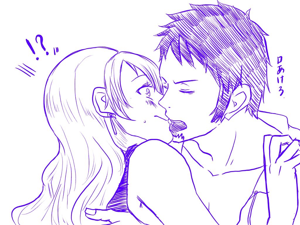 秋音 Twitterren あなたのワンピ夢絵が見たい 便乗しておこう ˇwˇ キスの日にかいたやつ