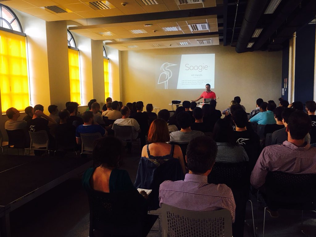 saagie_io's tweet photo. Go for our monthly AllHands ! #DreamTeam #startupmood #learnandshare ❤️ https://t.co/5zbDXOLveW