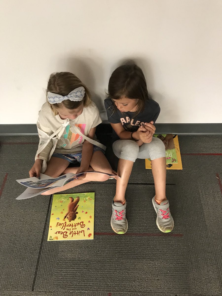 MrsWeldy's tweet photo. Partner reading on the Gibson Stage. So proud of how far everyone has grown as a reader this year! #bhes180daysoflearning https://t.co/jnVImUDDzu