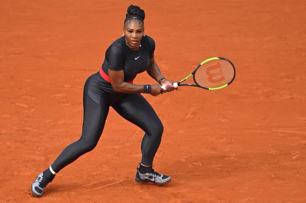 alexisohanian's tweet photo. First GS match back, gets her W; drops a magazine cover w @harpersbazaarus and launches her online store -- just @serenawilliams things. So proud of you, wifey. 🚀 https://t.co/X50LgO3OWQ