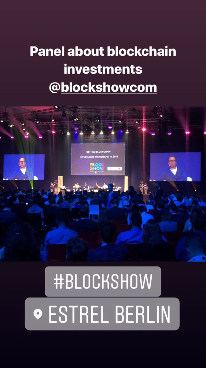 marcpbernegger's tweet photo. Thank you @BlockShowcom team for organizing this cool conference (and having me on stage twice ;-)
See you in summer in Las Vegas!
#BlockShowEurope #BlockShow https://t.co/ZqLrVhWY5g