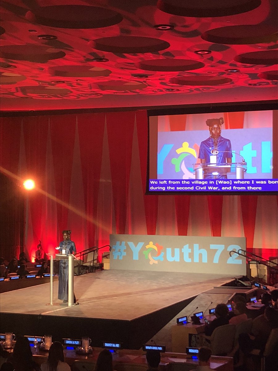 JoyEvaBohol's tweet photo. From a refugee to a model and artist—to founder of her non-profit organization Stand for Education. Inspiring! #Youth72 #Joytodaworld https://t.co/js3P6ASUrF