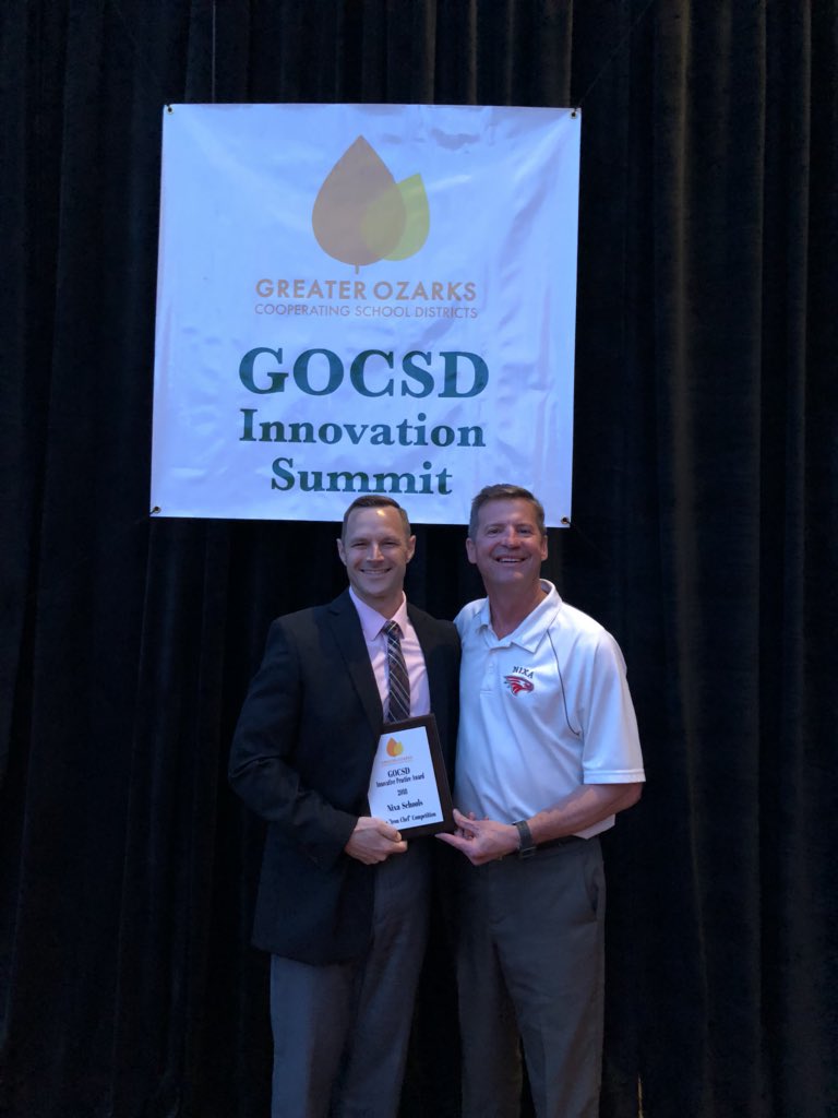 nixauniversity's tweet photo. #GOInnovate2018 Nixa Public Schools celebrating our Innovative Practices! https://t.co/RL2eKE6zgJ