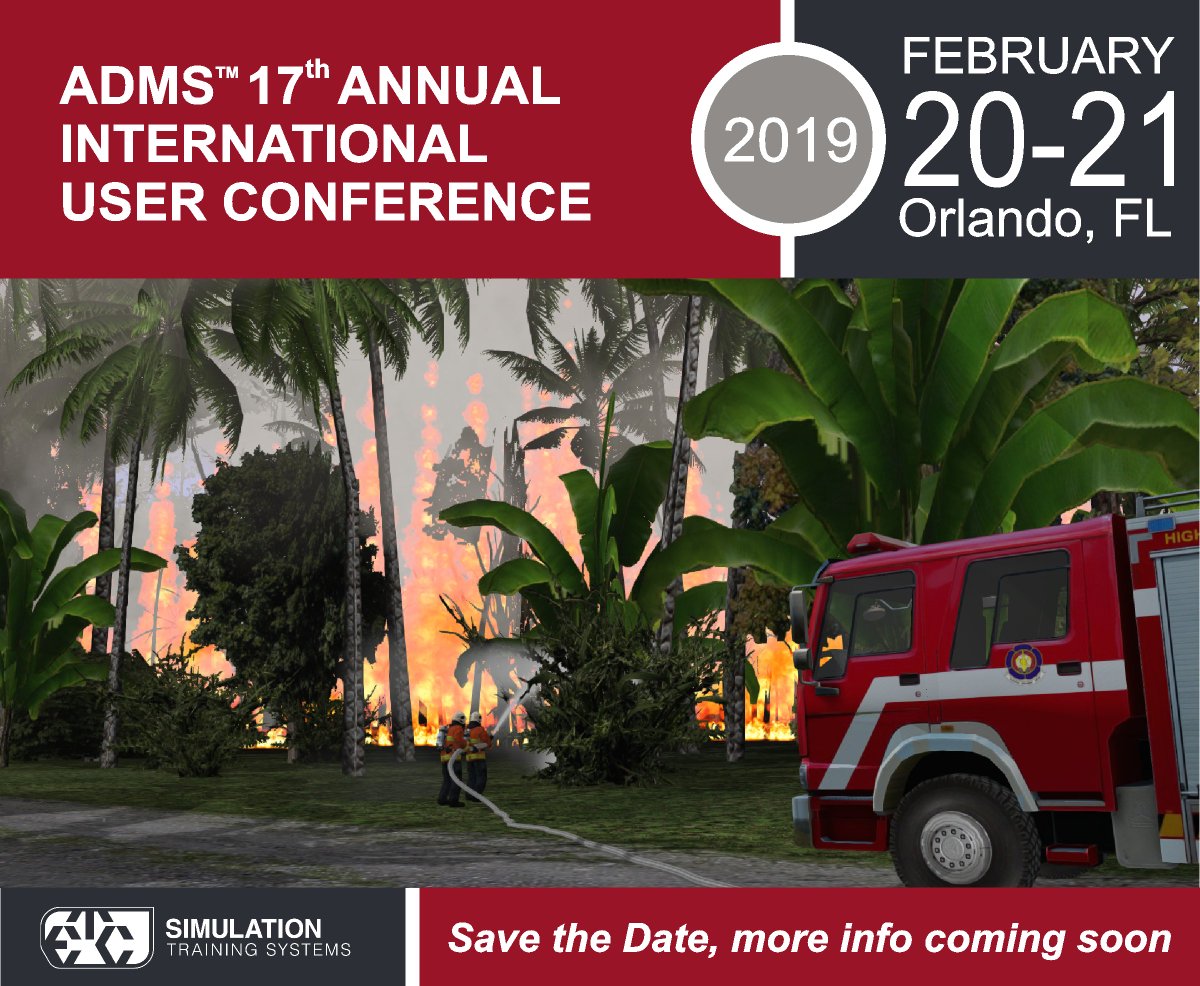 ETCSimulation's tweet photo. Save the date!
The 17th edition of the ADMS International User Conference will take place on February 20-21 in Orlando, Florida. Message us if you are interest in attending. https://t.co/Ar0vycnrUY