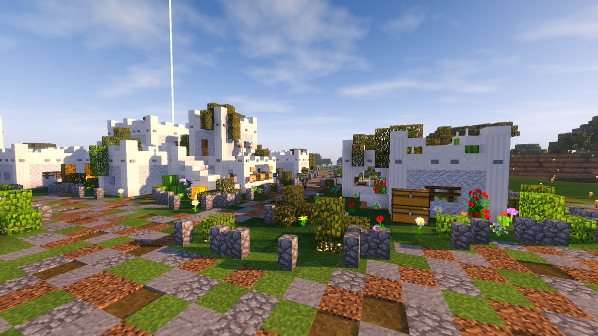 Minecraft_TTV's tweet photo. Nous allons vous parler d'un coin incontournable du serveur survie, le shop géant de @AlpZz80 ! C'est un peu le supermarché qui se transmet en bouche à oreille et en plus, il a été designer par @Linshaena ! Venez-y jeter un oeil sur l'ip : https://t.co/OQDhB9Y9mD https://t.co/WHcbU5WyV9