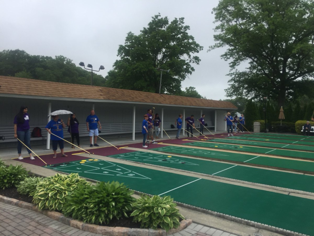 MonroeTownHS's tweet photo. Heavy competition at the shuffleboard facility at the Senior vs Senior Event! https://t.co/5N3Rnsuh7U