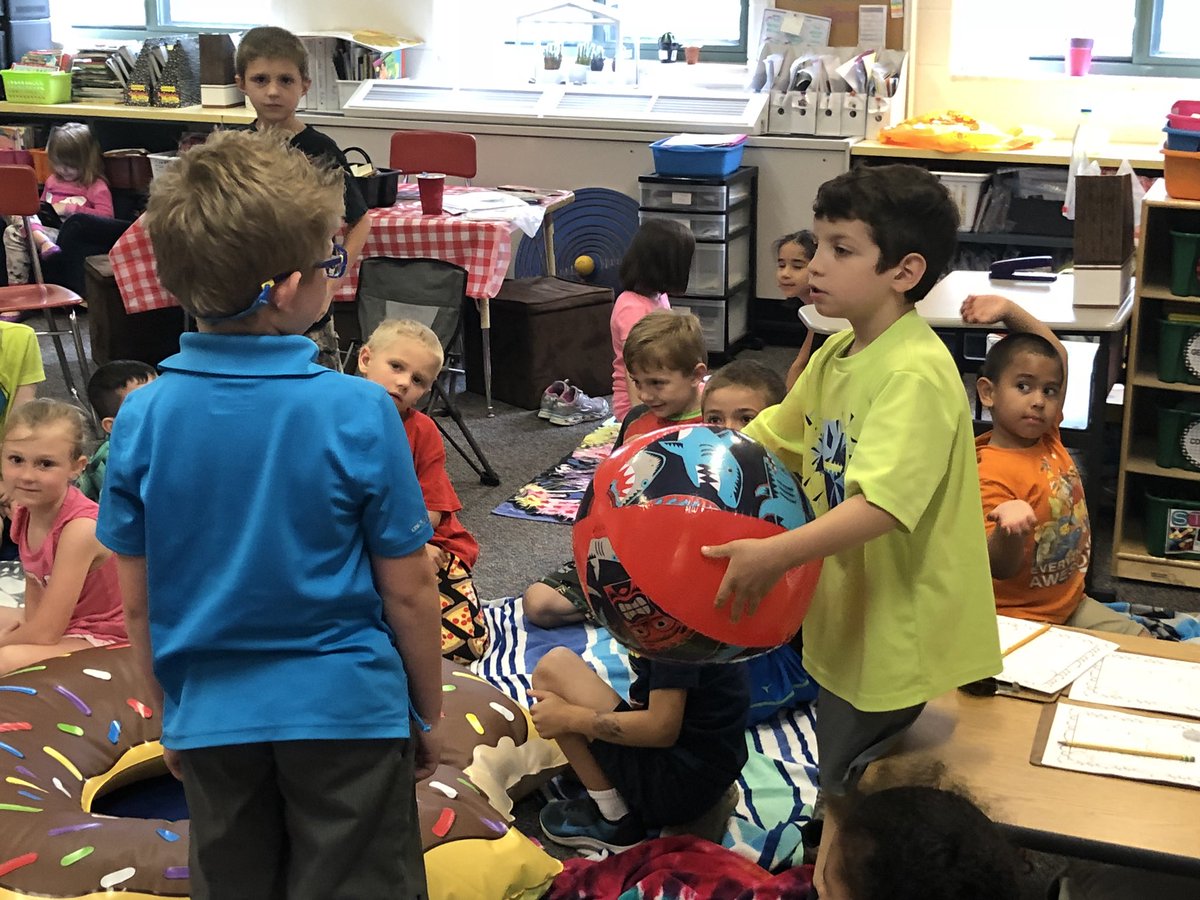 MrsSmithNat's tweet photo. Thanks for visiting @MrsDruwe1st ! Your kinders had great questions about first grade! #almostfirsties https://t.co/RkZO12r2Oq