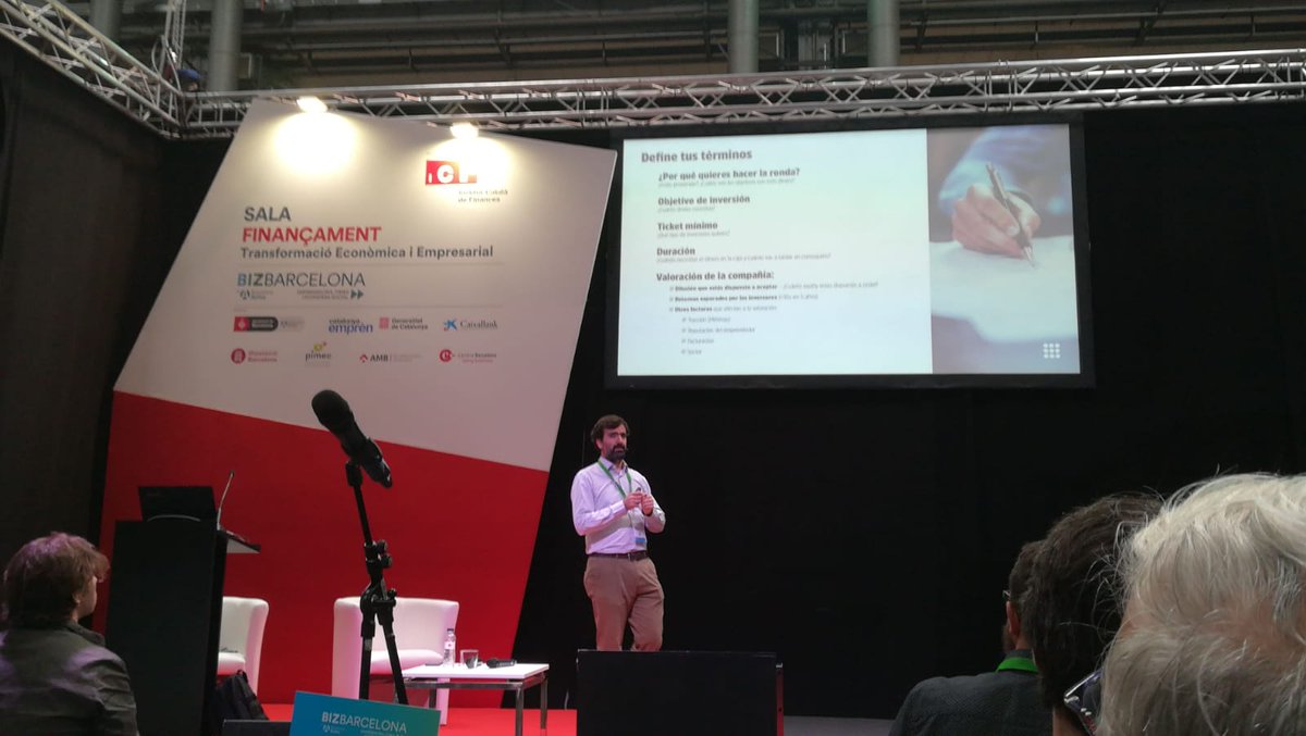 kiversal's tweet image. Ramón Saltor, CEO de @TheCrowdAngel, presenta "Cómo conseguir #financiación con éxito con el #crowdequity". #bizbarcelona18