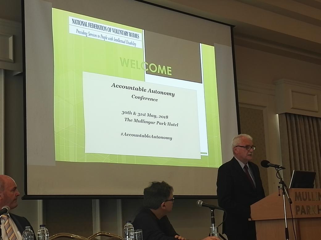 Minister Finian McGrath recognises that flexibility&amp;discretion essential in meeting the needs of people with ID...