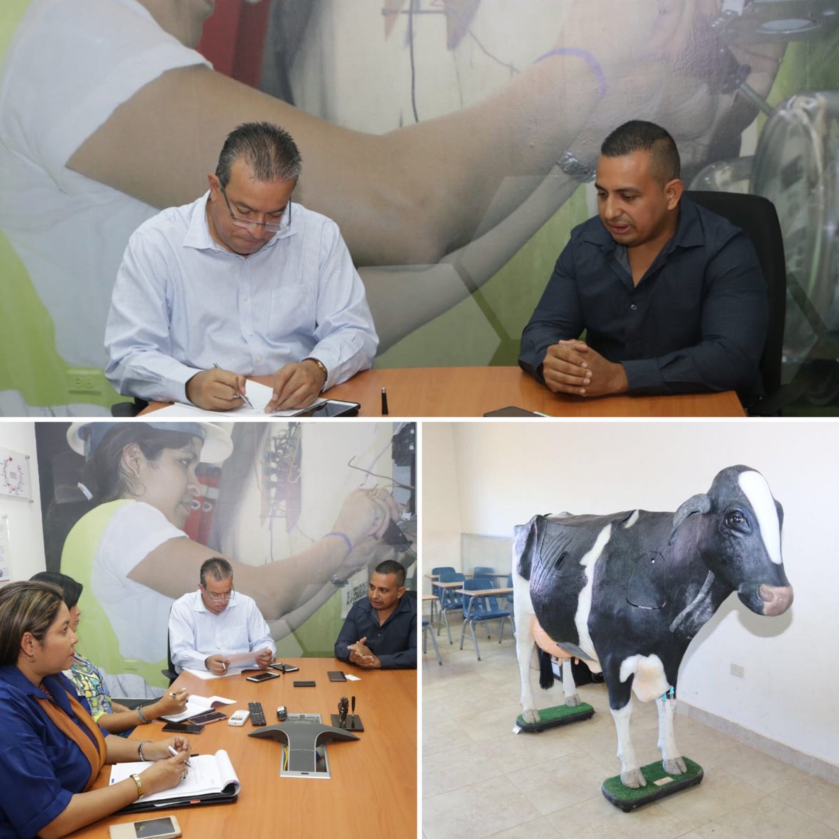 sriveravalencia's tweet image. Hoy nos reunimos con Presidente de ANAGAN, Ing. Aquiles Acevedo, para uso de nuestro simulador bovino a todos los ganaderos y estudiantes @InadehOficial @ANAGANSEGUROS #UnMejorInadeh