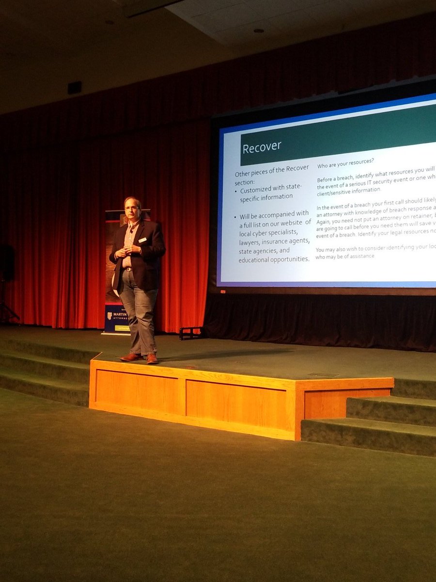 KSCyberForum's tweet photo. A community will rally around a fire in your business, but will it rally when   their data is breached? @KansasSBDC #CyberSecurity @1MillionCupsICT https://t.co/B9UdiRSXuG