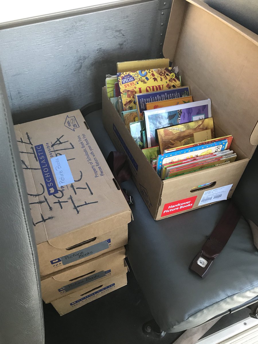 DianaColby's tweet photo. Bus loading has begun! Exited for the Keller Book Bus! @KellerISD #kellerisdlibraries https://t.co/JAbvwPWb12