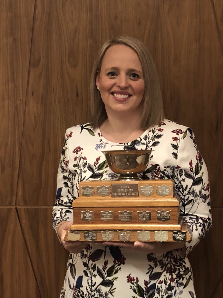 followCACEE's tweet photo. Vim, vigor and vitality was in full force this conference! Congrats to our honorable mentions Peter Feng, Irene @CareerCoachYYJ, Danielle Jackson, @grahamdonald and Barb Kojder! And the cup this year goes to @erinemullaly from @EHCareersGO! #CACEE2018 #CaceeAwards https://t.co/RDTsu8szSl