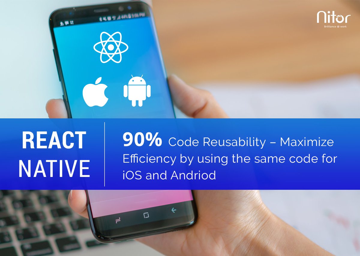 NitorInfotech's tweet photo. Want to build High Quality Apps in Quick time? Nitor leverages React Native framework that builds mobile apps at a rapid pace - saving costs &amp; increasing scalability. To know more please visit https://t.co/8nv0hemqzE #react #reactjs #ReactNative #webdev #appdev #javascript https://t.co/YBMUgJHhsg