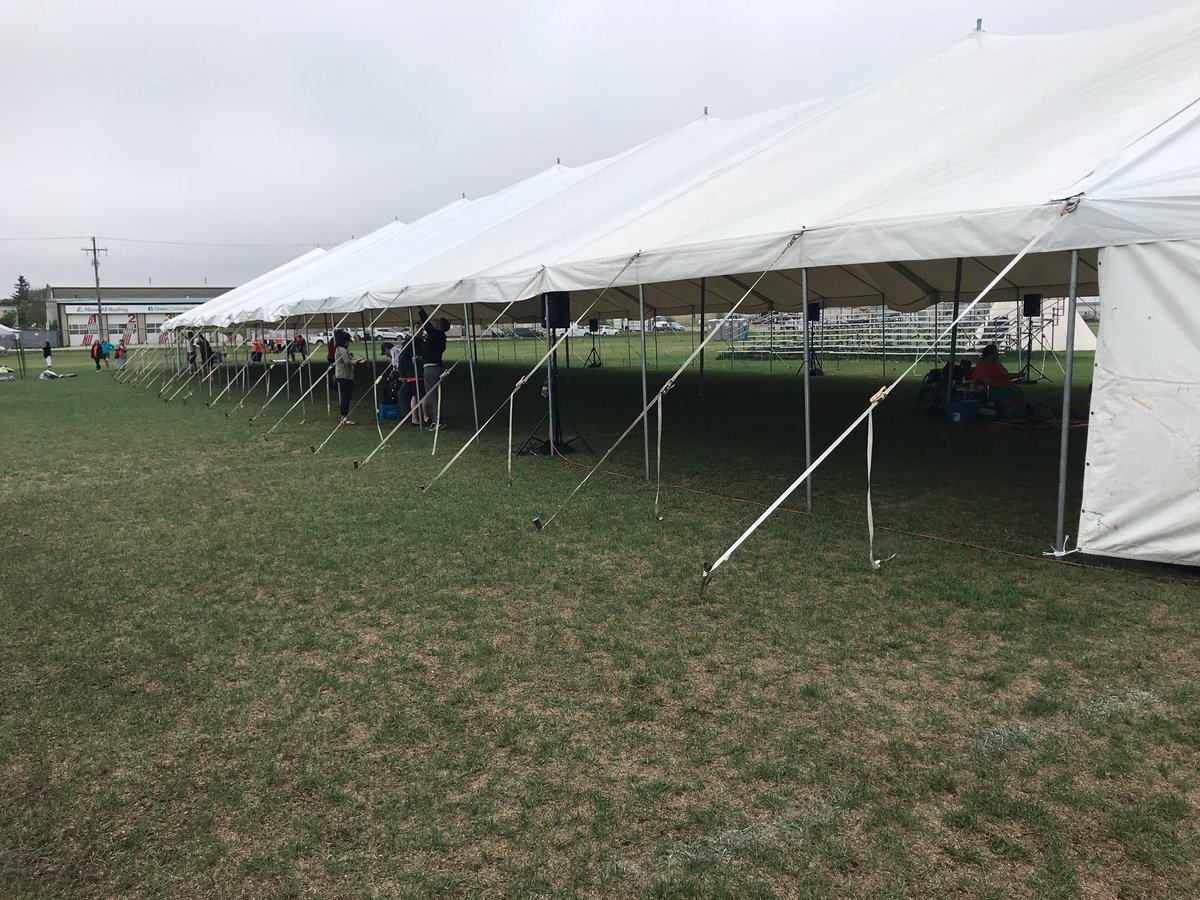 rob_riel9's tweet image. Pow Wow tent up, volunteers working hard for 1100 registration and Noon Grand Entry, thank you all for supporting this wonderful day #wsdpowwow #winnipegsd #wsdabed