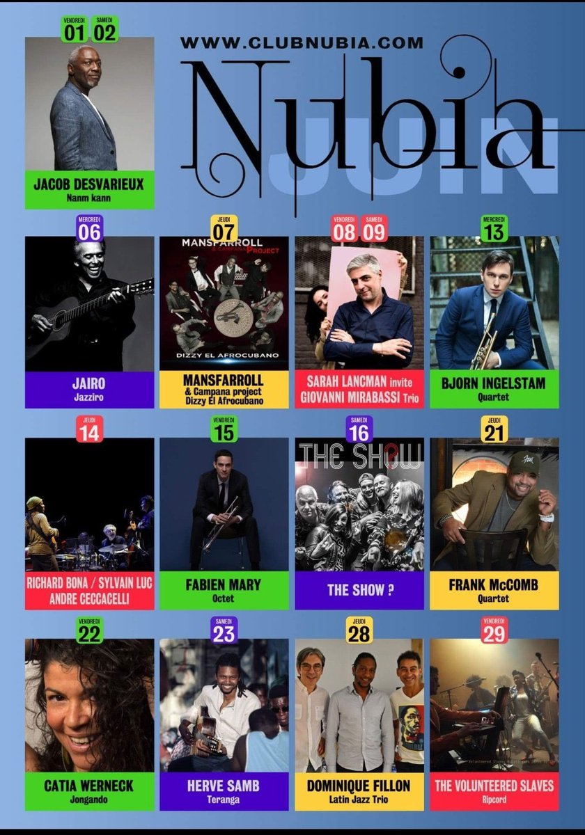jazzandpeople's tweet photo. Le trompettiste @FabienMARY et son octet bientôt à l’affiche du @clubnubia ! #LeftArmBlues https://t.co/KOxB0WVvz1