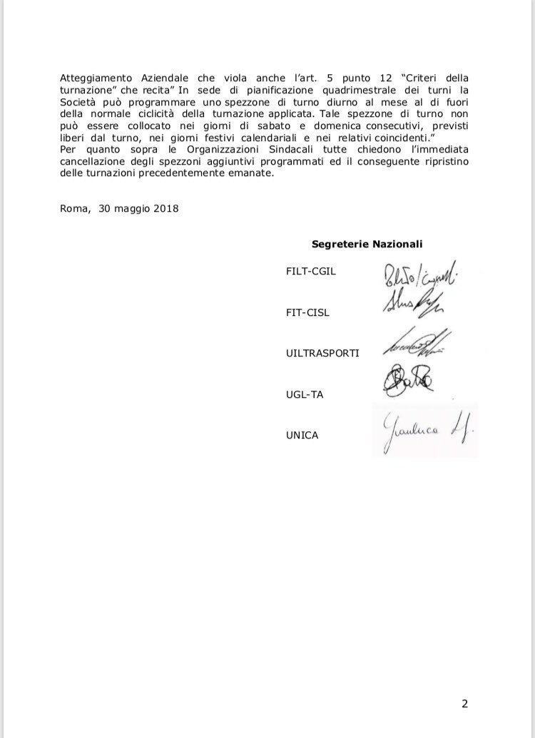 Violazioni contrattuali  #enavspa