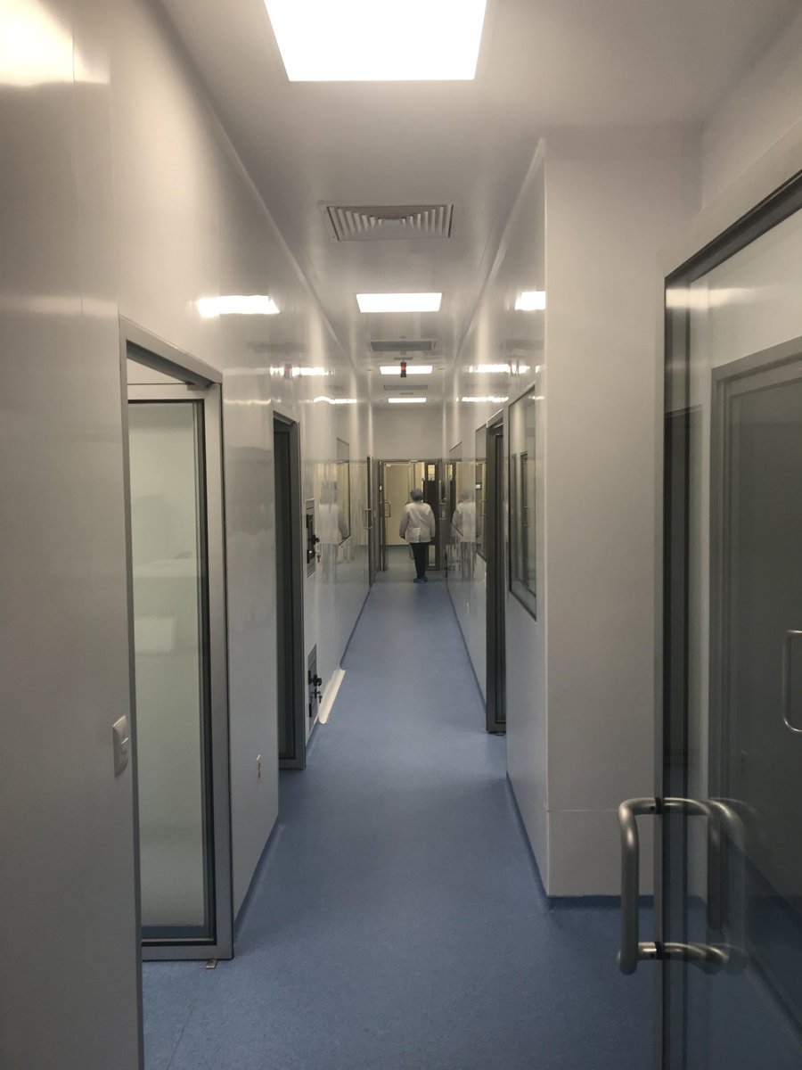 BioClad's tweet photo. Final Project snaps from the recent trip to Mexico with Mongar Solutions.

A recently refurbished Microbiological &amp; Diagnostic Centre in Jalisco. From corridors to research labs BioClad and BioCove were installed using welded joints. All #FDA compliant and a very happy client. https://t.co/VaWqzA7Ivc