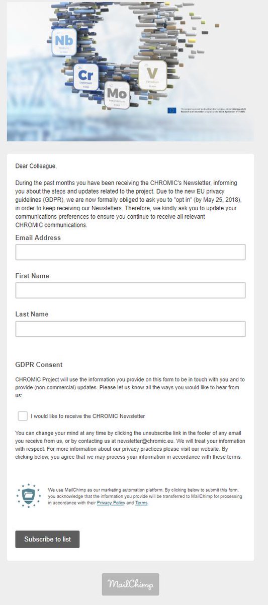 CHROMIC_eu's tweet photo. Click on the link below to subscribe to the #euCHROMIC newsletter
https://t.co/bEN0hFZtXy https://t.co/wQKUCvT9fk