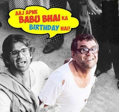 Aaj Apne BaBu Bhai Ka Birthday Hai Paresh Rawal Babu bhai happy birthday  