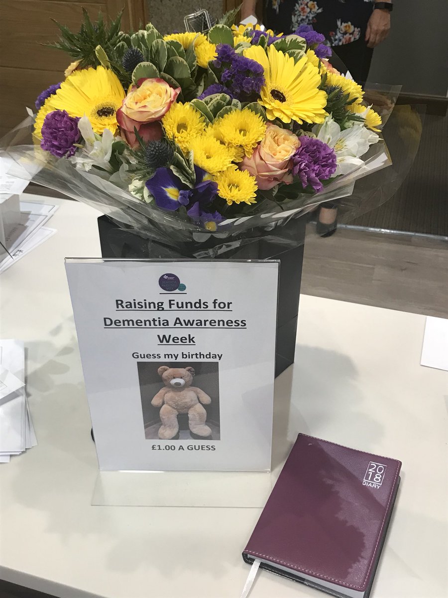 We are getting ready for Dementia Awareness week which runs from 4-10 June.  Guess the birthday of our gigantic Teddy Bear and you could take him home with you! £1 per guess 😁.  All funds raised will go to <a href="/alzscot/">Alzheimer Scotland</a> #dementiaawareness