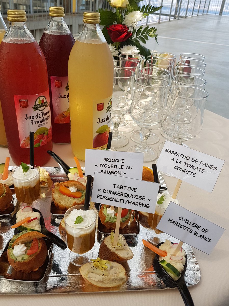 EAgricole_HdF's tweet photo. #EnseignementAgricole Journée de la signature de la convention DRAC / DRAAF Hauts-de-France. Cocktail avec repas local préparé par le chef cuisinier et le "club cuisine" du lycée professionnel agricole de Dunkerque. En partenariat avec le #CRRG https://t.co/QH1ay6tg1d