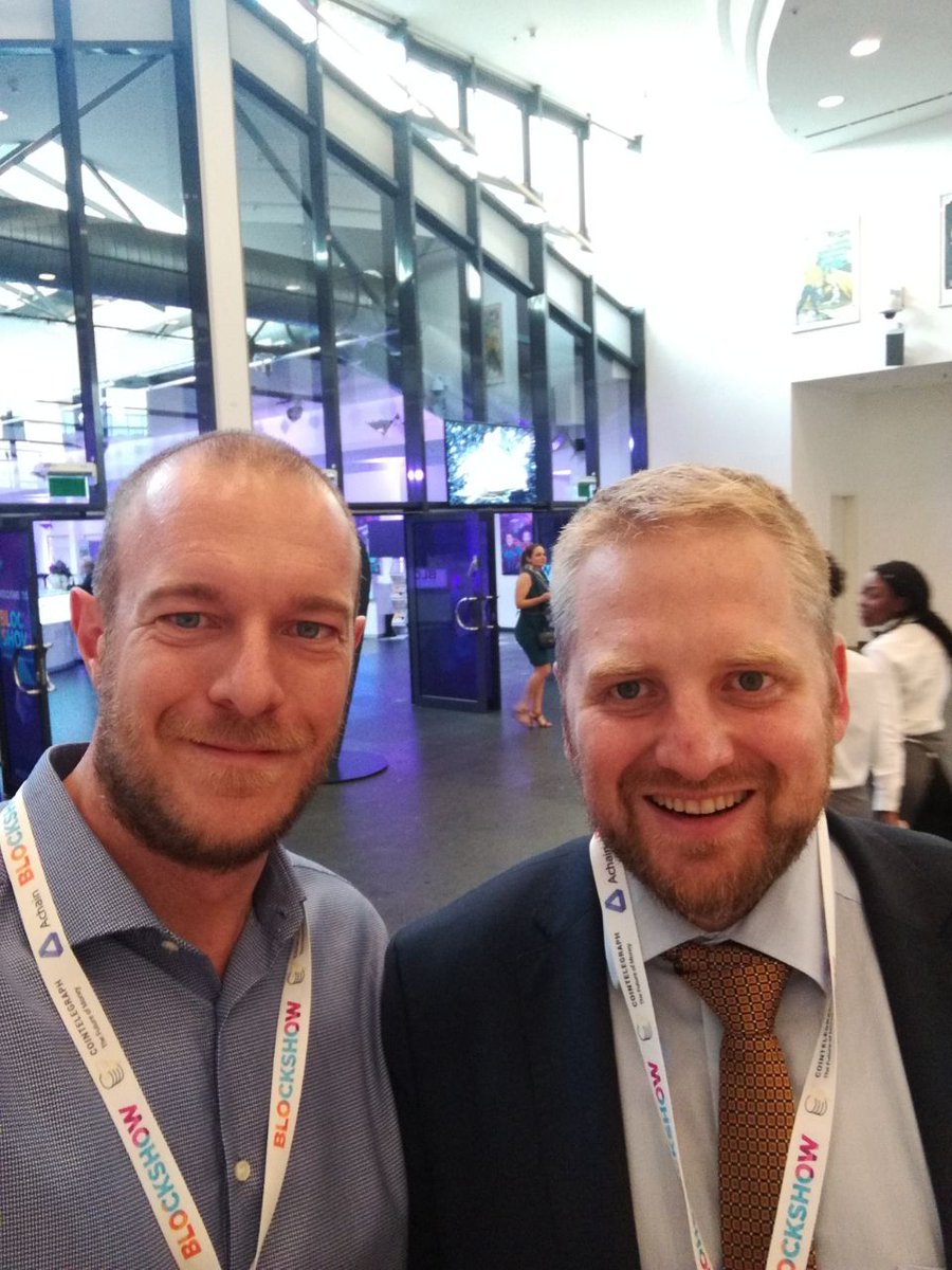 hive_power's tweet photo. Our CEO @gianlucacorbe with @Vit_Jedlicka, the president of #Liberland at the @BlockShowcom! 📸 BlockShow was such a great opportunity to meet and connect with people eager to work for a better #future!
#HivePower #blockshow2018 #BlockShowEurope #innovation https://t.co/FxKfS31aq2