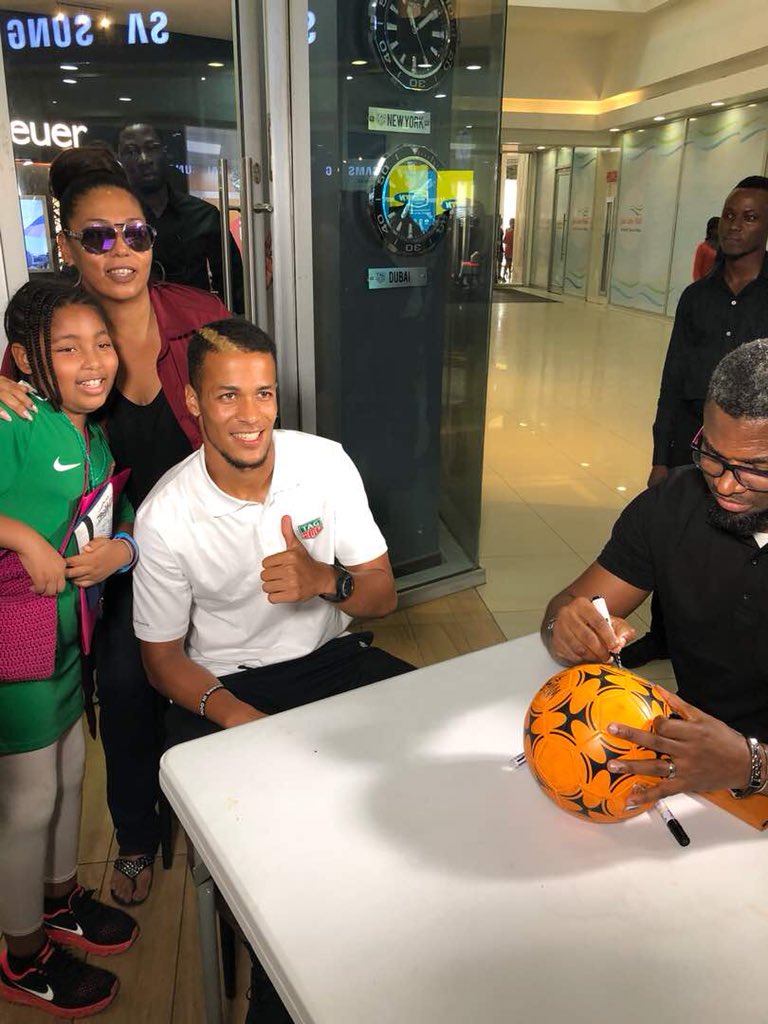 Mpraiz's tweet photo. Great outing with the brother @WTroostEkong in #Abuja for the unveil of the first #TAGHeuer boutique store in W. Africa. 
Big shout out to the @ZakaaLuxury team for the support.
#DontCrackUnderPressure
#PapiGrey
#GreyBoss https://t.co/ZEcuuNRevu