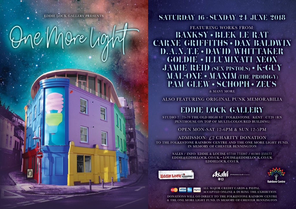 LockAngeles's tweet image. "One More Light" the Exhibition that will illuminate Folkestone's Open Quarter