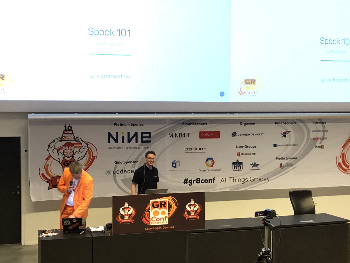 BeniRupp's tweet image. @maphiwe of @codecentric gave an great overview of unit testing with spock at #gr8conf. 👏