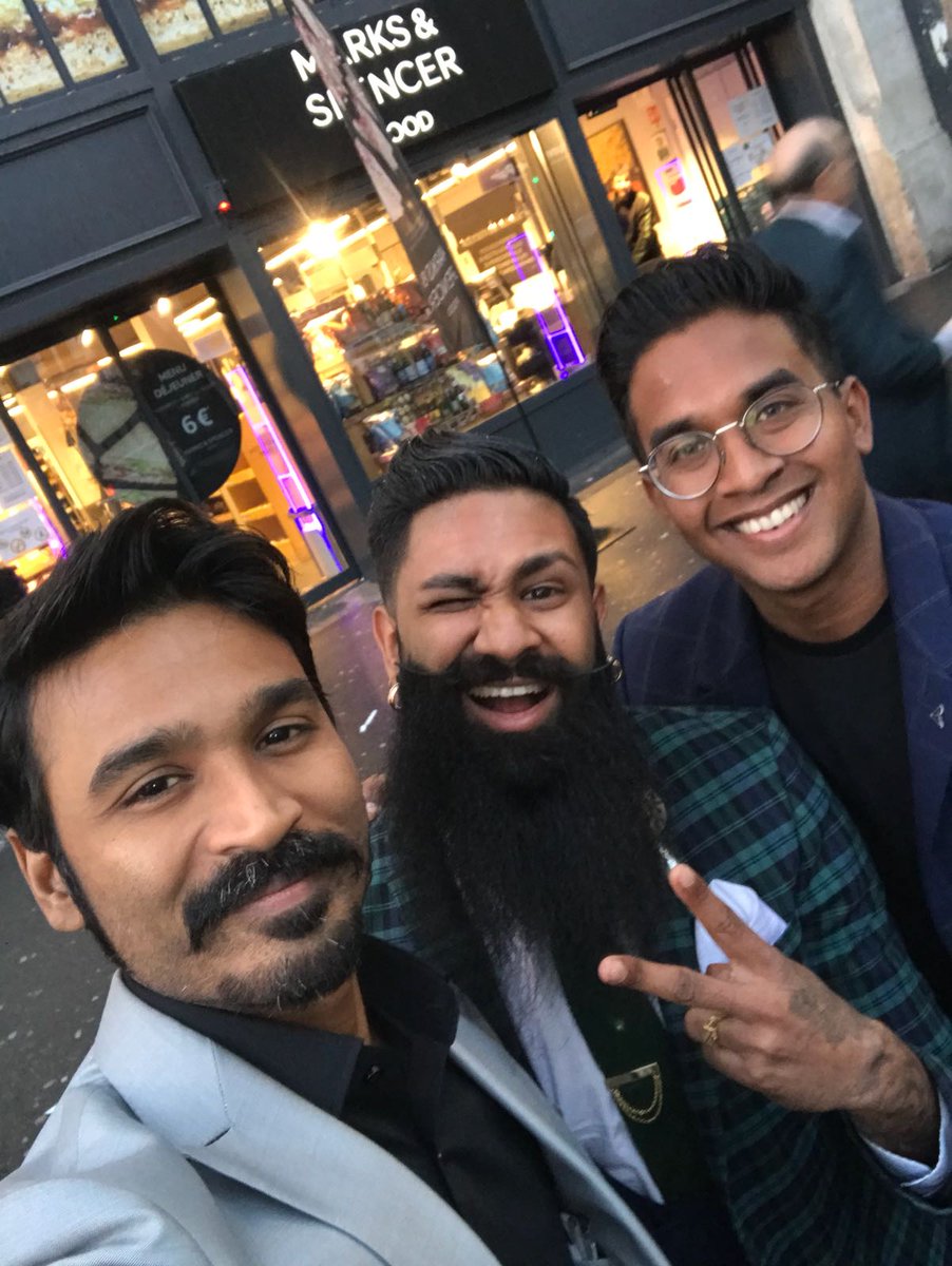 LeninArul's tweet photo. Last week with @dhanushkraja &amp; Bearded Dj in #Paris for the premier of #extraordinaryjourneyofthefakir #tamil #french #cinema #tamizhan #france https://t.co/xQ5YRJEEEs