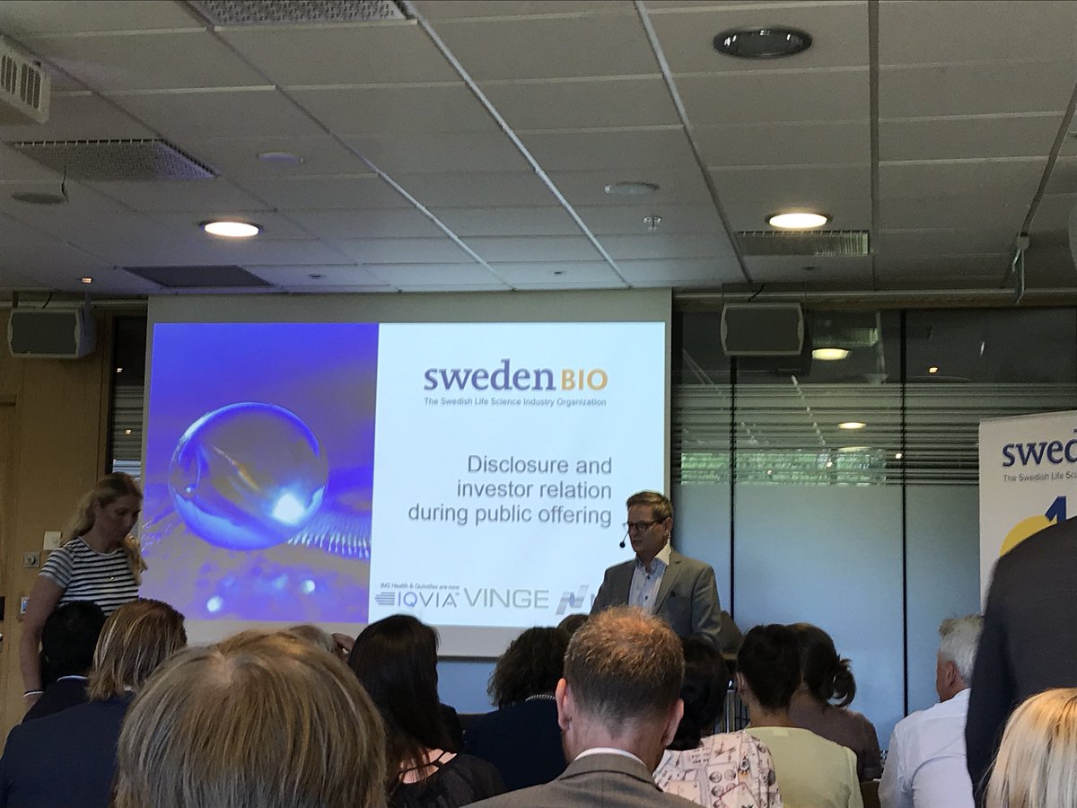 NextCellPharma's tweet photo. Attending an interesting session on disclosure and investor relations by @SwedenBIO @IQVIA_global @Nasdaq and @vinge! #disclosure #investorrelations #stockholm #clarionhotelsign #learning #stockmarket #nasdaq #iqvia #vinage #nextcellpharma https://t.co/KoT1NNytcx