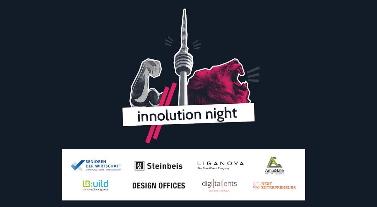 innolutionevent's tweet photo. Weitere Hosts unserer Startup Night stehen fest, wir freuen uns auf innovative und spannende Sessions von @LIGANOVAnews @Ambi_Gate @DesignOfficesDE #steinbeis #digitalents #nextentrepreneurs #lbuild #seniorenderwirtschaft
#startup #innolutionnight #stuttgart #ludwigsburg #iv18 https://t.co/RGensV43jw