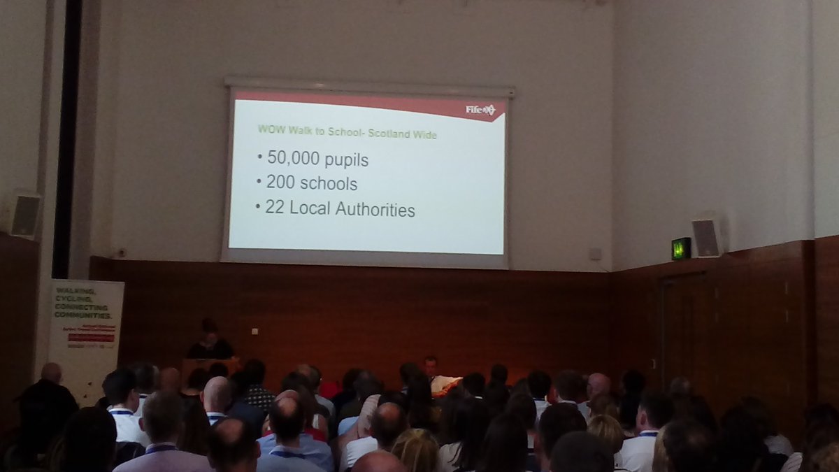 LStreetsScot's tweet photo. Listening to @FifeCouncil talking about the impact of their WOW #walktoschool programme! The figures speak for themselves @walkcyclescot #ActiveScot @livingstreets @PathsforAll @SustransScot @CyclingScotland @transcotland https://t.co/vCQcWhXyUJ