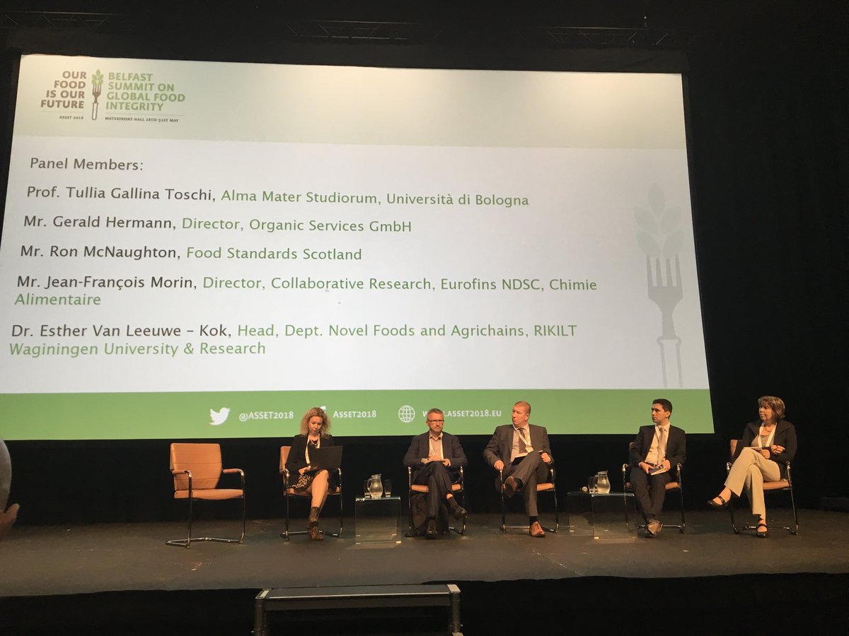 moyode's tweet image. Ron McNaughton telling the 600 strong audience at the Assets Food Fraud conference in Belfast that prevention is essential