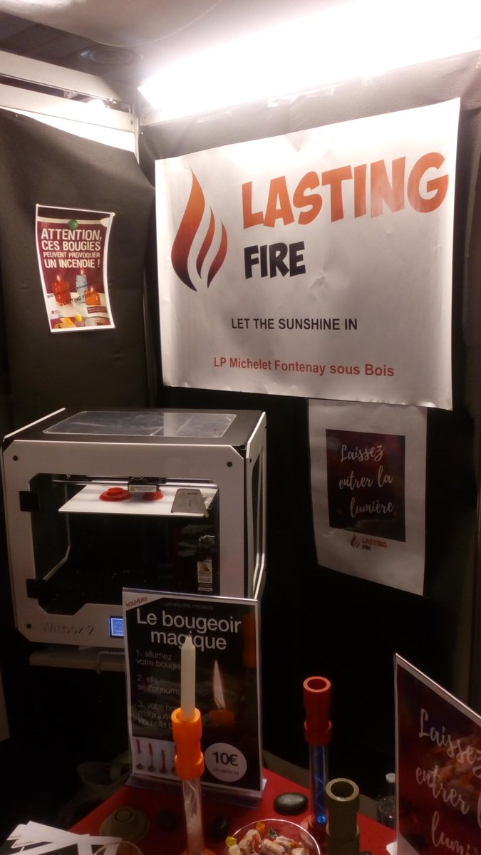 NBurghelle's tweet photo. @DeclicF @AcCreteil @epaidf Lycée Michelet Fontenay-sous-Bois Bravo à la mini entreprise #Lastingfire Esprit d'entreprendre, interdisciplinaire, inter établissements! https://t.co/DV5adGvRxa