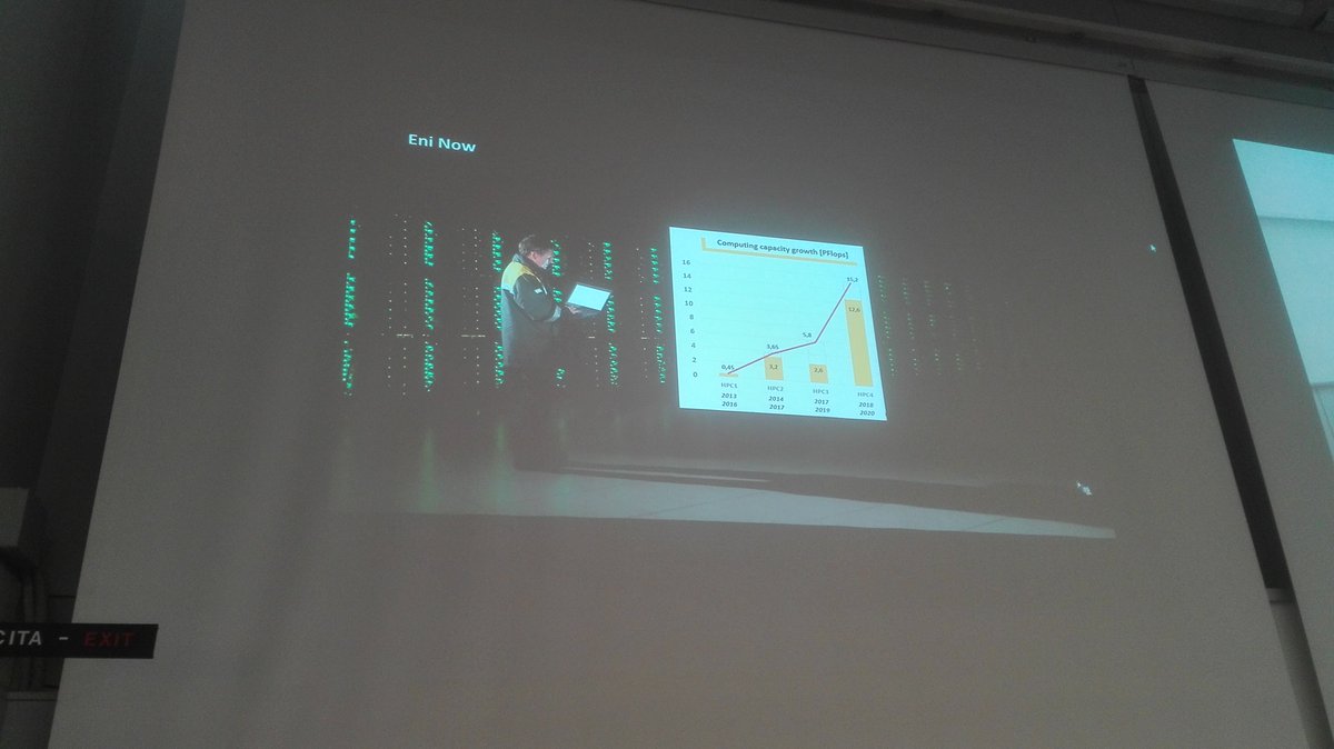 ENEAOfficial's tweet image. #cresco6 Luca Longo responsabile della comunicazione scientifica di @Eniday presenta #HPC4 per il supercalcolo tra I supercomputer più potenti al mondo