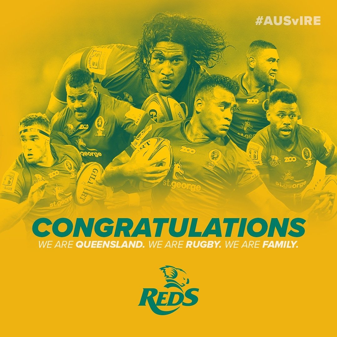 Congratulations to the St.George Queensland Reds who made the @qantaswallabies squad for the June Test series. #RedsFamily #Reds2018 #AUSvIRE