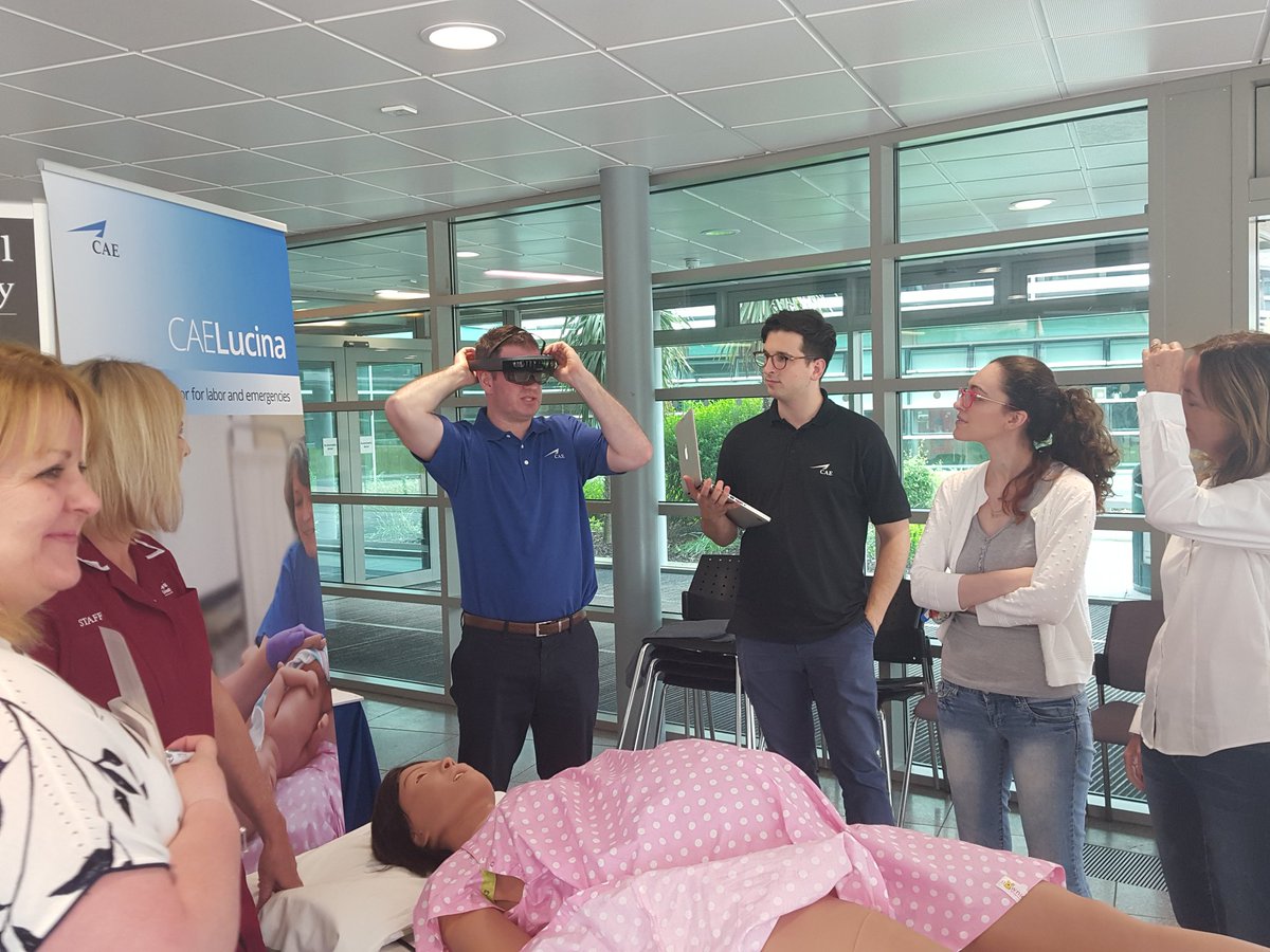 EHU_FHSCM's tweet photo. The use of VR in simulation healthcare training as shown by @CAEHealthcare. Join us @EHU_FOHSC https://t.co/yKOMwLAJGH