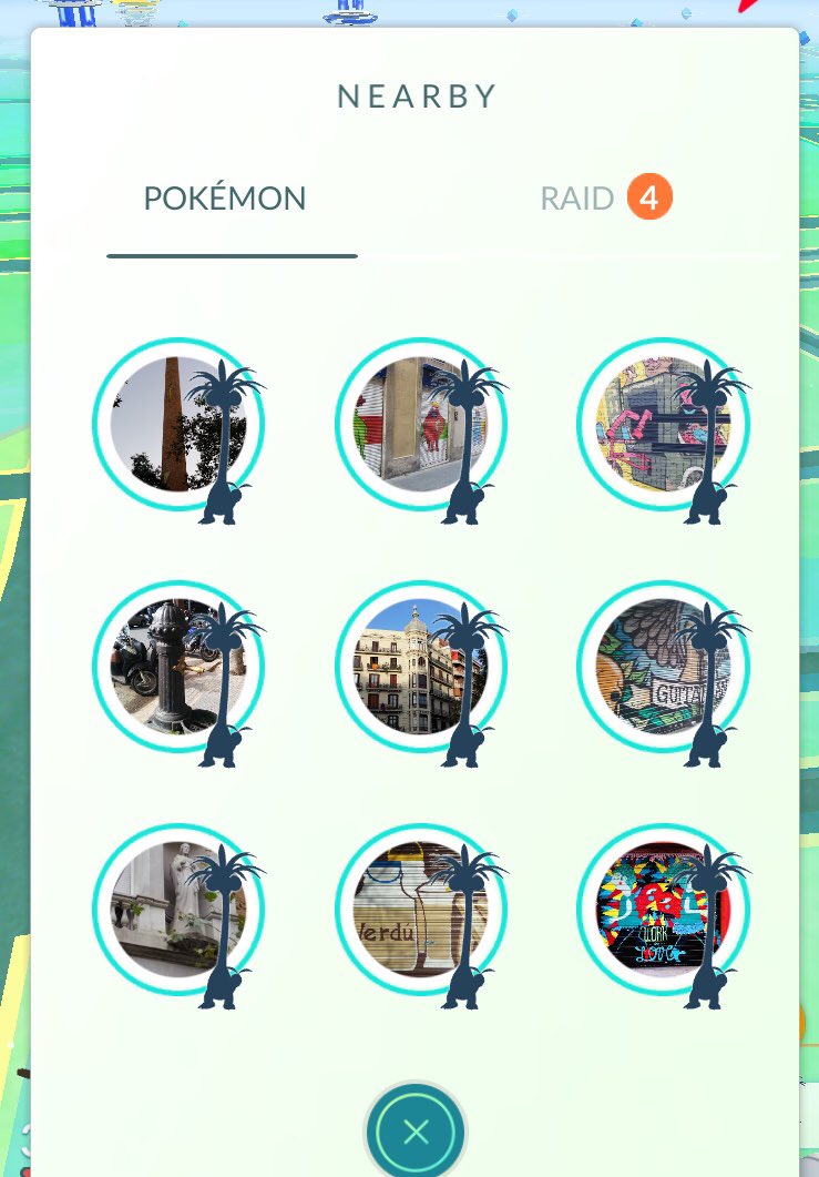PokemonBcn's tweet photo. Com m’agrada sortir al carrer de bon matí i veure el radar ple d’ombres. 
Llastima que és taaaan llarg que no surt sencer a les fotos. XD

#Alola #Exeggutor #PoGo https://t.co/ZvX9oebVmA