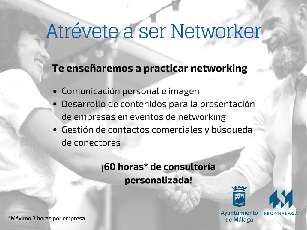rgdfactoria's tweet photo. Proyecto ATRÉVETE A SER NETWORKER de @promalaga se pone en marcha para animar a empresas de la REM a usar el networking. Equipazo con @PandaRojoPro @AngelaAgis y @manzanathan. Os iremos contando https://t.co/bWdTfsAkpt