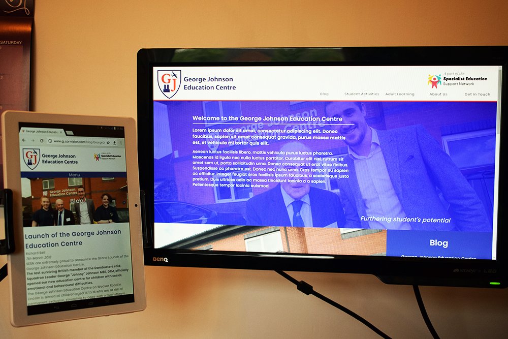 cor_vision's tweet photo. One of the most rewarding parts of the #webdesign process - testing and signing off the build &amp; design! Now to work with @SESN19 on the content and get the site launched #ComingSoon #watchthisspace #lincoln #education https://t.co/M3Y97KinJf