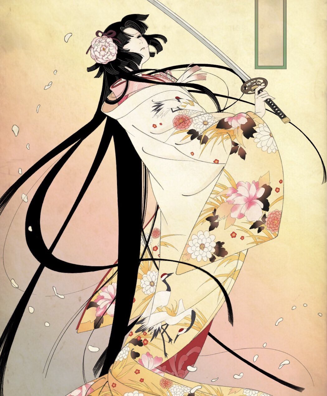 FGOお年賀キャンペーン和紙風タペストリー メルトリリス オノ・タコ