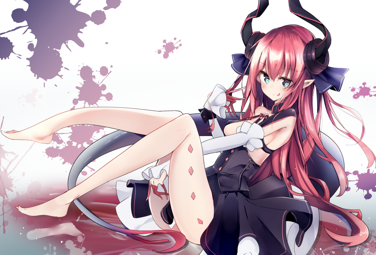 elizabeth_bathory_(fate) ,悪魔ランサー 「#お前が描いたエリチャンを見せろ 」|はれんちとめこのイラスト