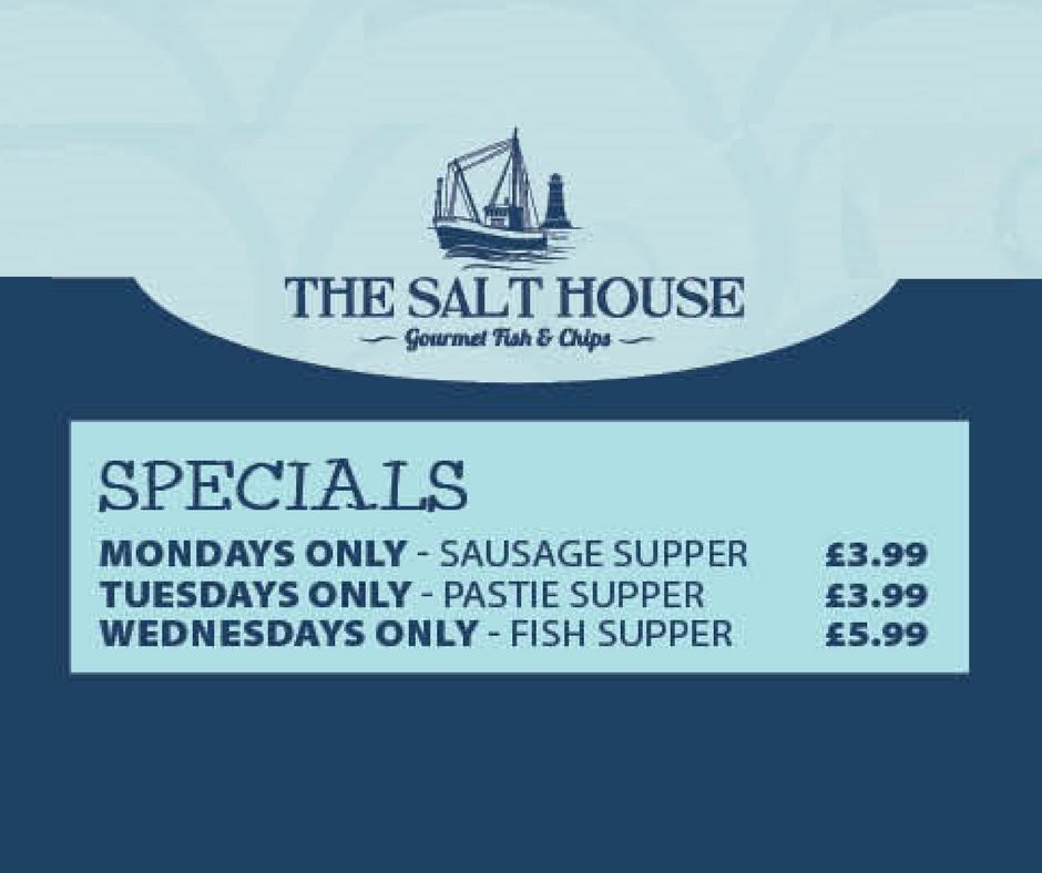 TheSaltHouseBW's tweet photo. Want our #WednesdayWisdom? Our #FishSuppers are just £5.99 EVERY Wednesday! wooohooo! 😍😍 https://t.co/FlSxmsCvj2