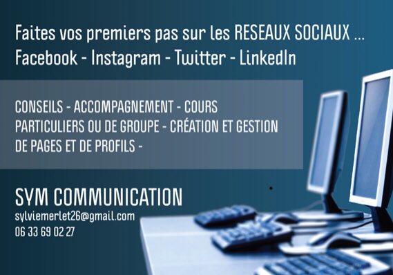 SYMcom26's tweet photo. Comment apprivoiser les #reseauxsociaux ? #SYMCommunication vous guide et vous accompagne #conseils #cours #apprentissage #ongèreavecvous😉
▶️ https://t.co/uTUIpJLAZn https://t.co/NTUhwU9XEm