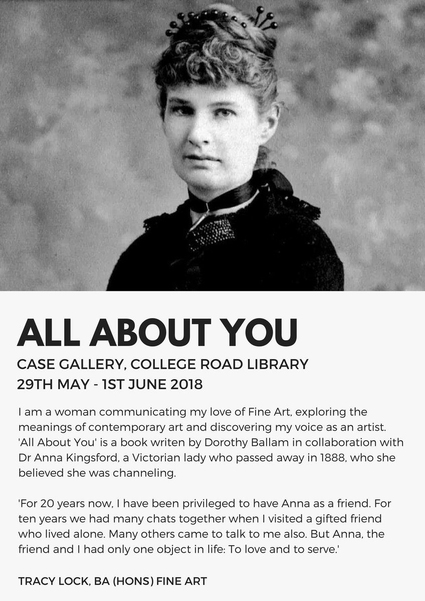 StephanieMorti's tweet photo. This week's successful Case Gallery submission is 'All About You' by BA (Hons) Fine Art student Tracy Lock. 'I am a woman communicating my love of Fine Art, exploring the meanings of contemporary art and discovering my voice as an artist.' https://t.co/2RxIddqJpA
