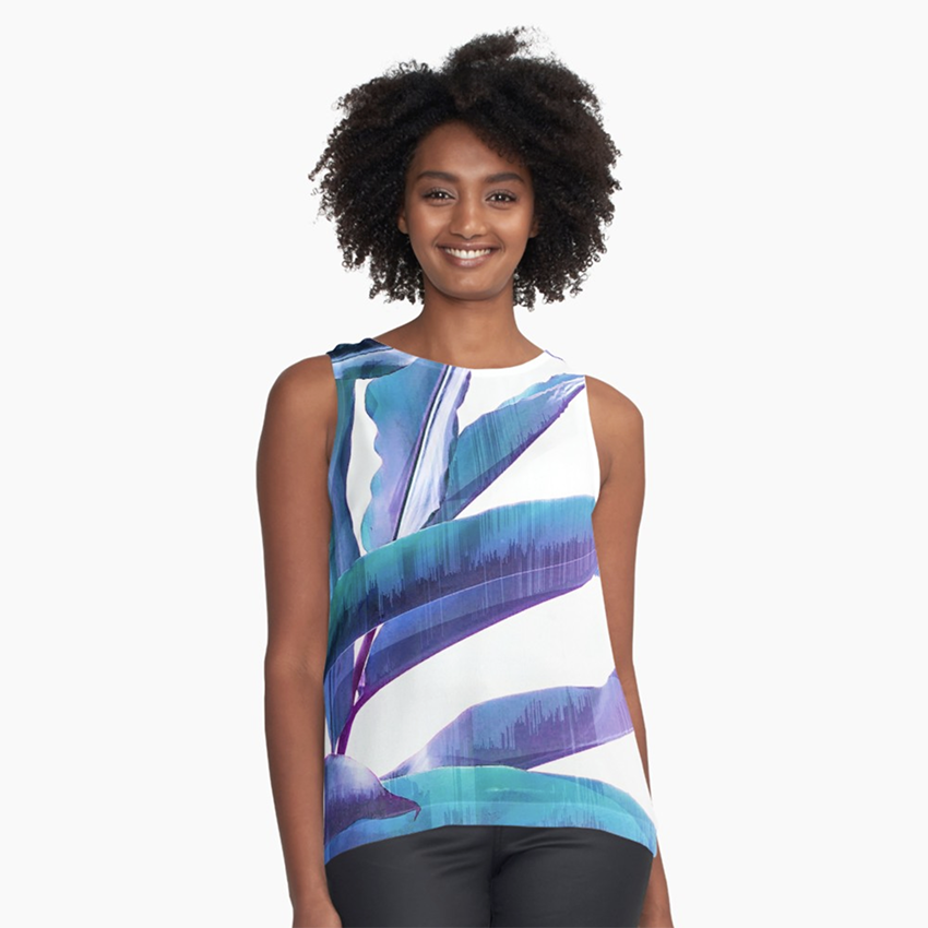 DominiqueVari's tweet photo. 💙🌿Discover 'Tropical Flair' on apparel & much more at my @redbubble shop on https://t.co/vq6C6CF2yZ #fashion #dress #tshirt #outfitoftheday #elegant #cooltop #tops #tanktop #scarf #summerfashion2018 #foliage #naturelover #tropical #fresh #white #blue #glitchart #dominiquevari https://t.co/2ZtkcPSlIu